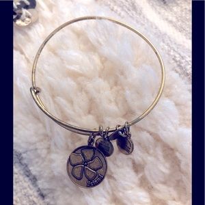 Alex and Ani energy bracelet with Friend charm